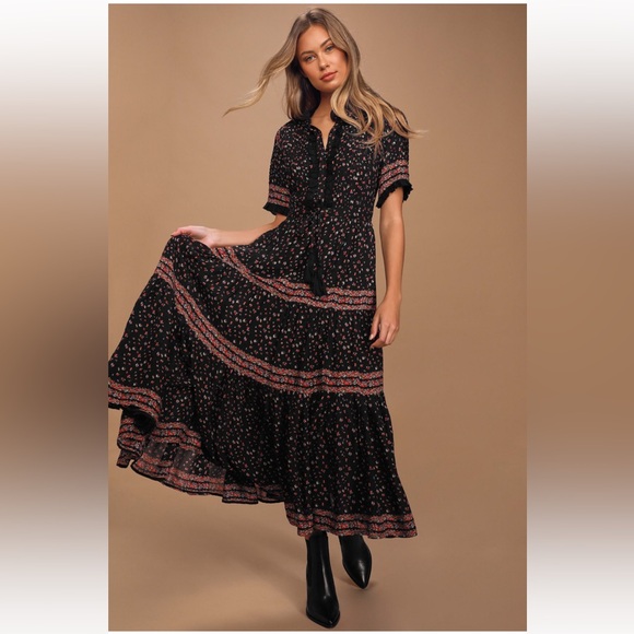 cute yellow formal dresses Cute yellow tea Length lace prom dress, lace evening dress main image 1